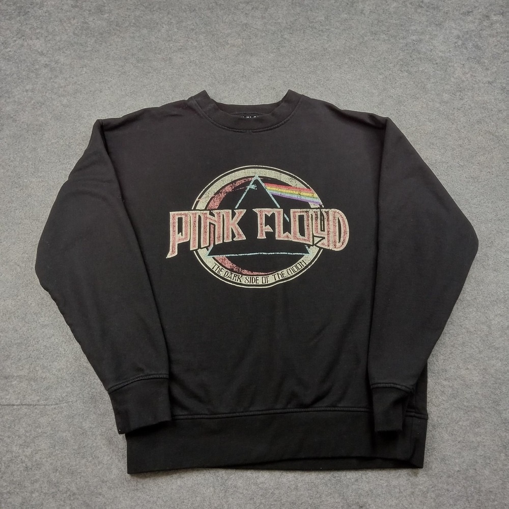 Pink Floyd Sweatshirt Mens Medium Black Pullover Dark Side Of The Moon Graphic
